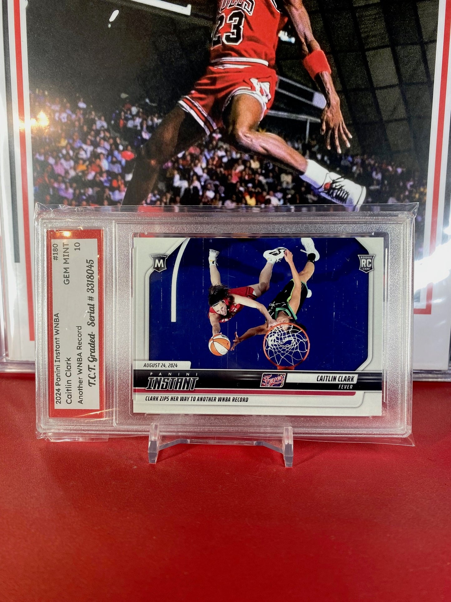 2024 Panini Instant WNBA #180 Caitlin Clark Rookie Card Another WNBA Record T.C.T. Graded Gem Mint 10