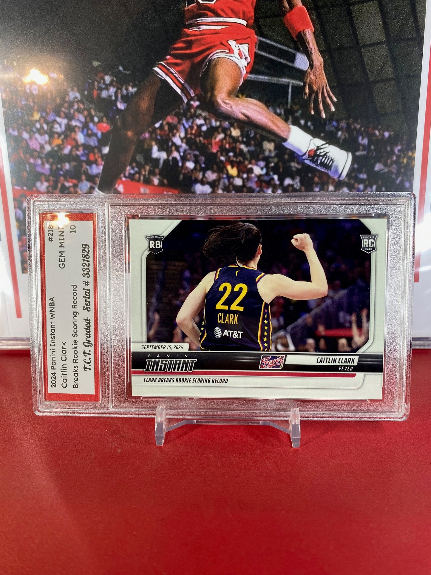 2024 Panini Instant WNBA #218 Caitlin Clark Rookie Card Breaks Rookie Scoring Record T.C.T. Graded Gem Mint 10