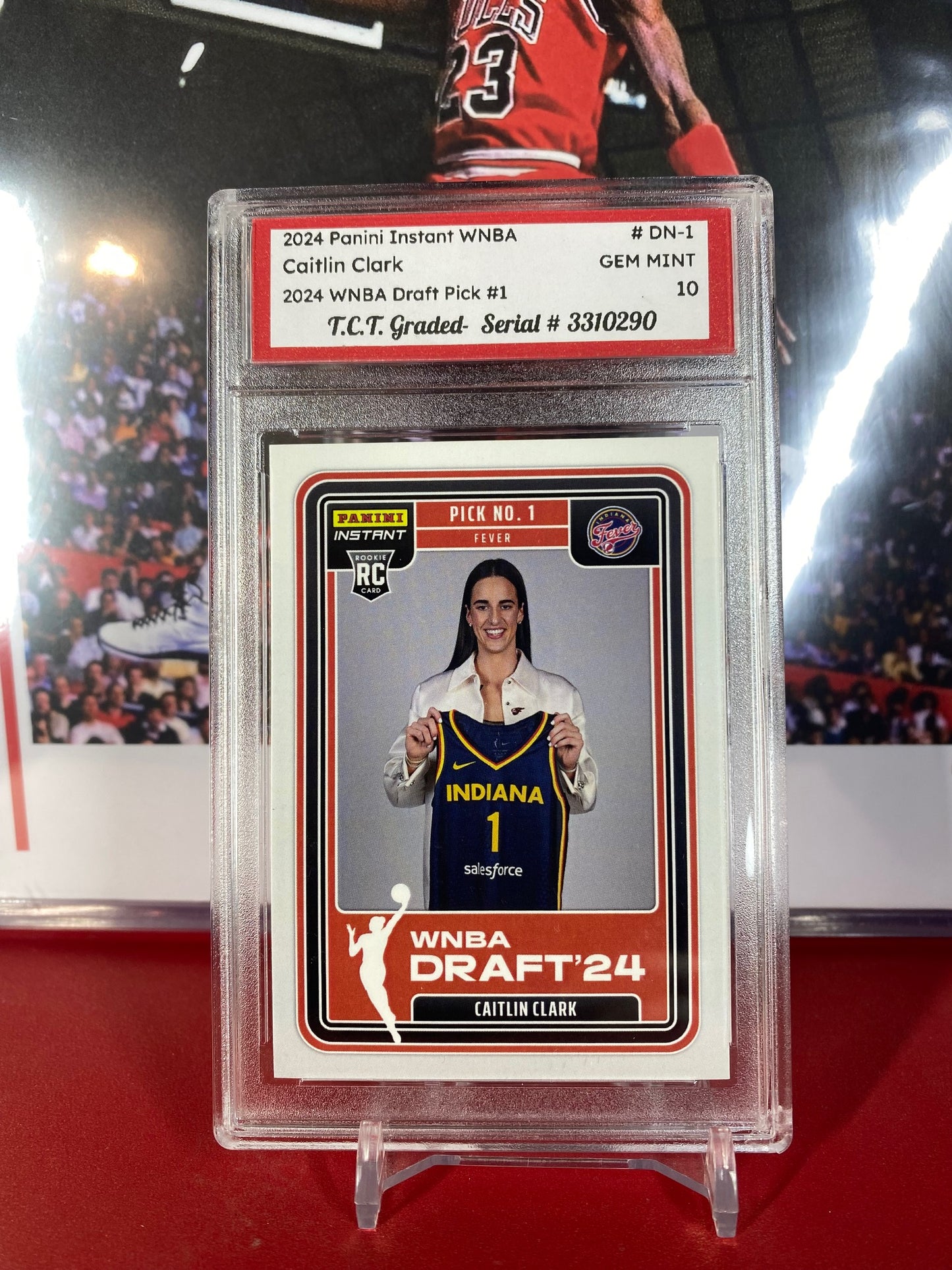 2024 Panini Instant Caitlin Clark WNBA Draft Night #DN-1 TCT Graded GEM MINT 10
