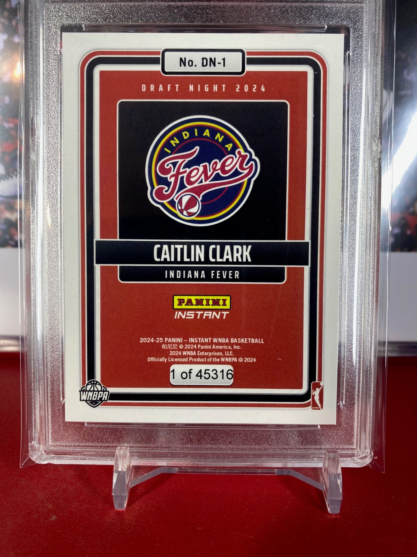 2024 Panini Instant Caitlin Clark WNBA Draft Night #DN-1 TCT Graded GEM MINT 10