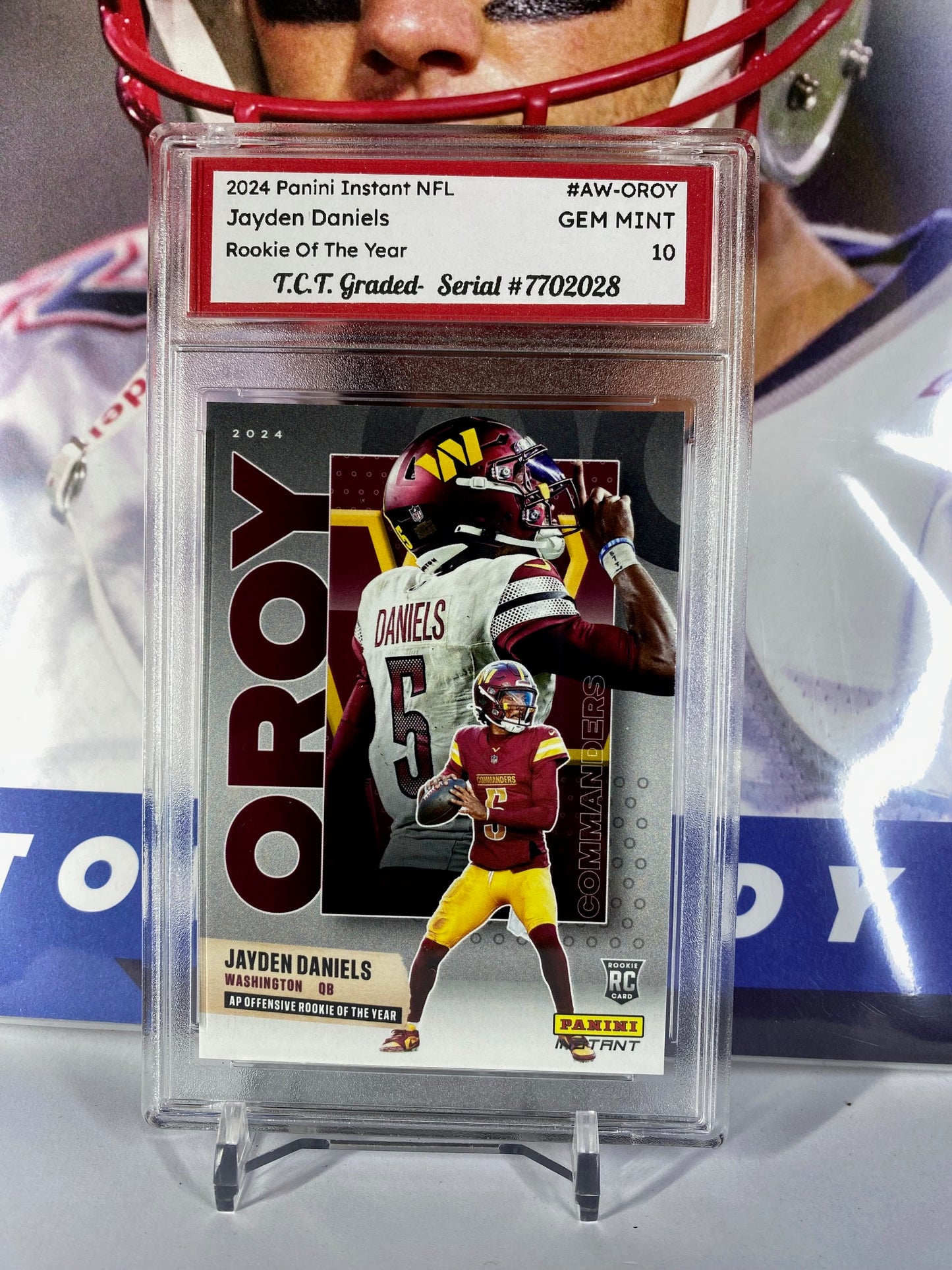 2024 Panini Instant NFL #AW-OROY Jayden Offensive Rookie Of The Year T.C.T. Graded Gem Mint 10 Rookie Card