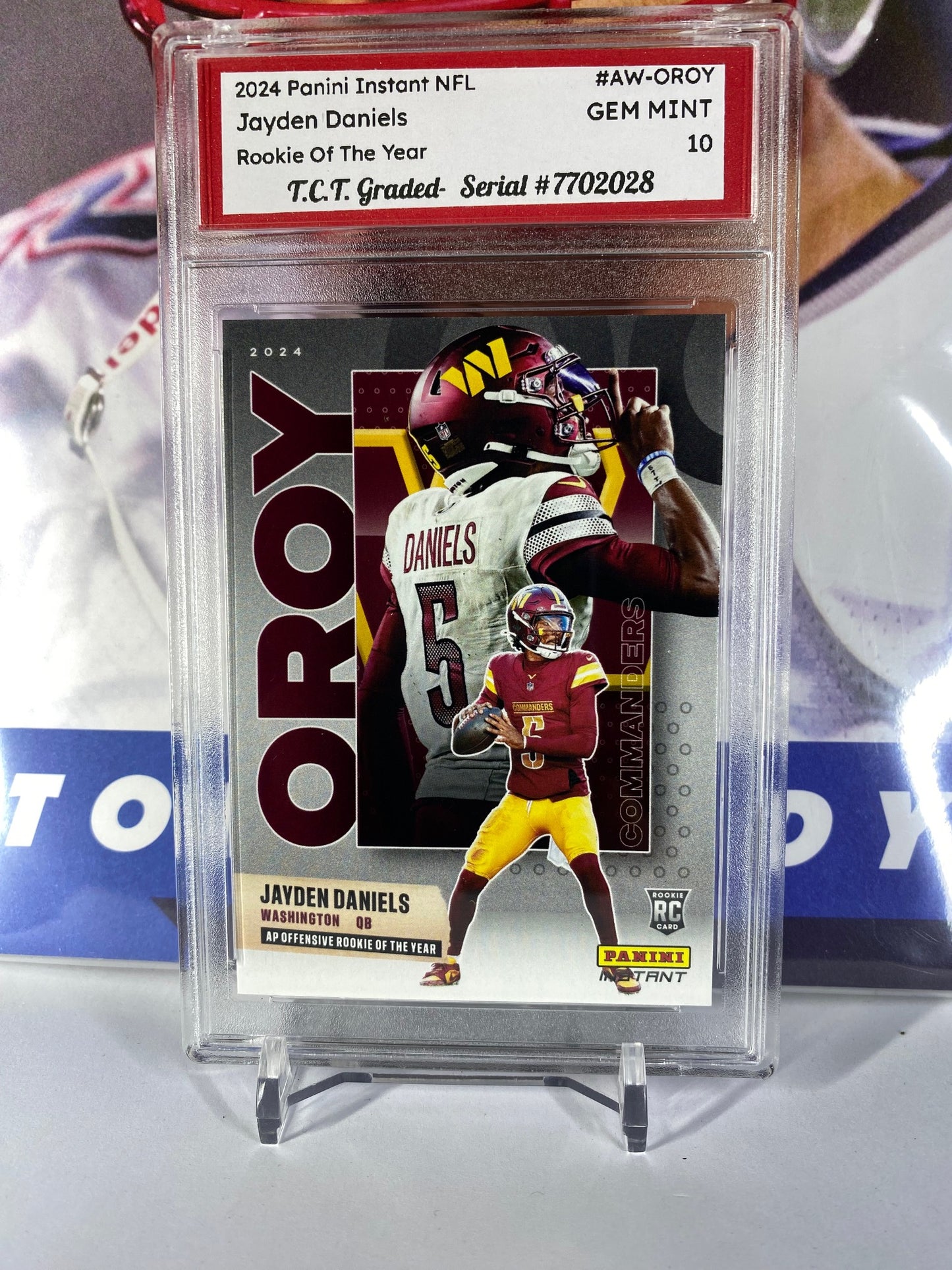 2024 Panini Instant NFL #AW-OROY Jayden Offensive Rookie Of The Year T.C.T. Graded Gem Mint 10 Rookie Card