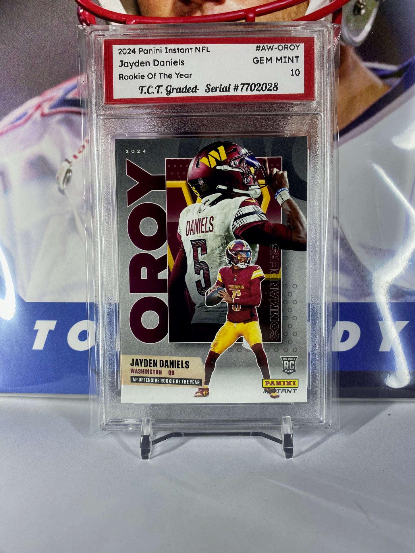 2024 Panini Instant NFL #AW-OROY Jayden Offensive Rookie Of The Year T.C.T. Graded Gem Mint 10 Rookie Card