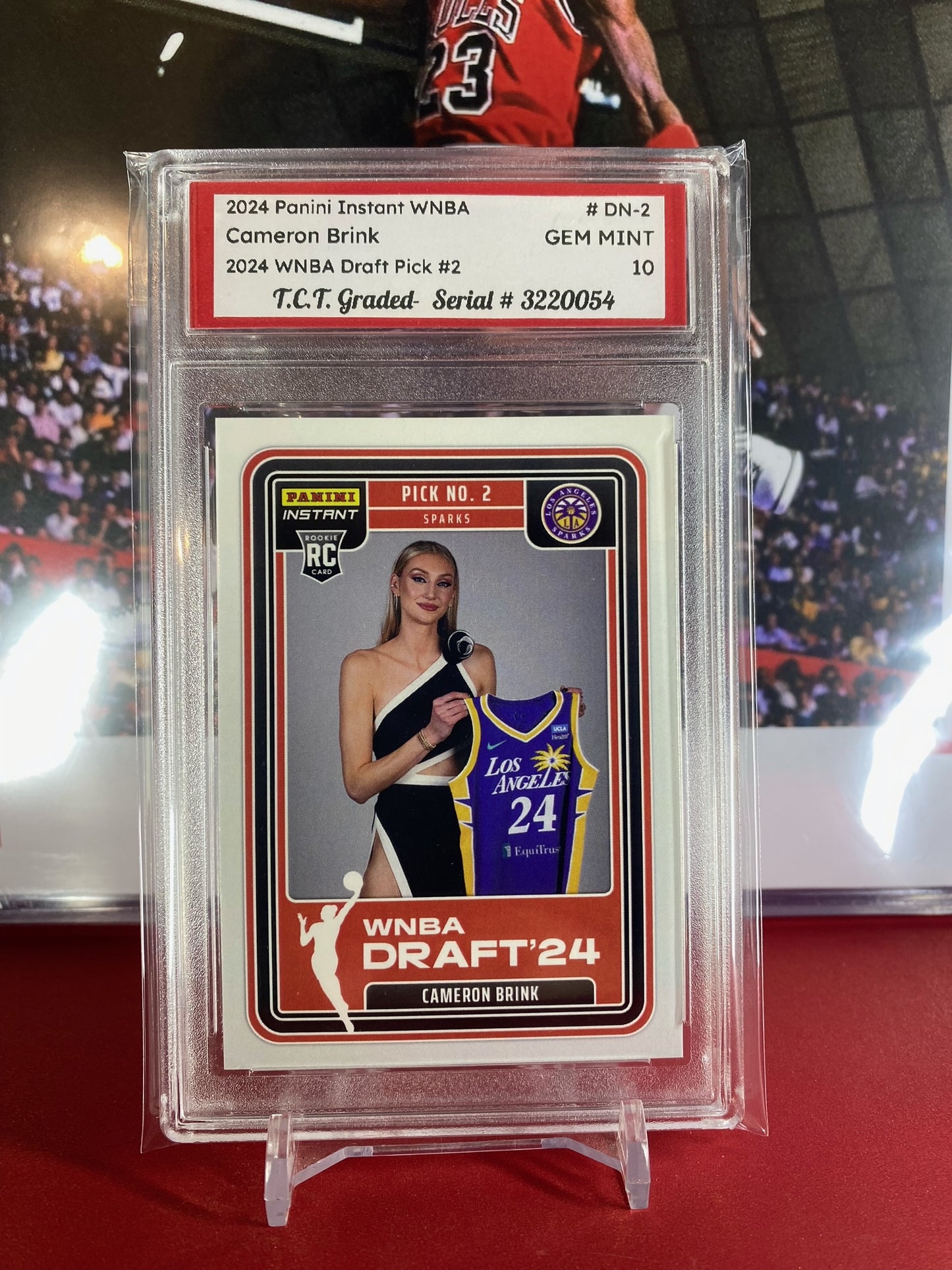 2024 Panini Instant WNBA #DN-2 Cameron Brink Draft Night T.C.T. Graded Gem Mint 10
