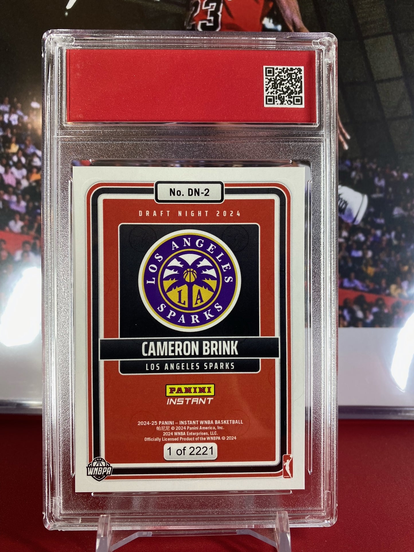 2024 Panini Instant WNBA #DN-2 Cameron Brink Draft Night T.C.T. Graded Gem Mint 10