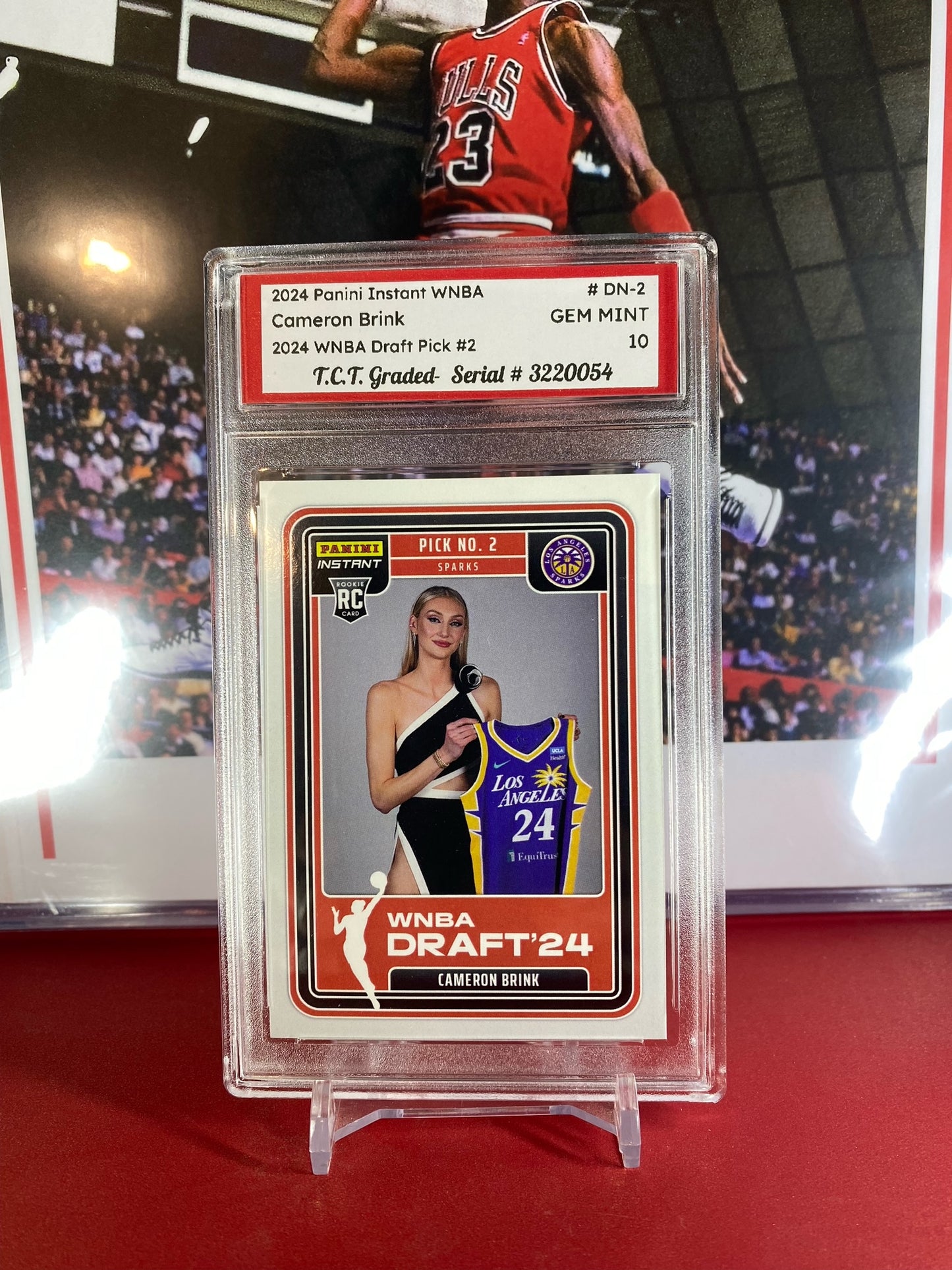 2024 Panini Instant WNBA #DN-2 Cameron Brink Draft Night T.C.T. Graded Gem Mint 10