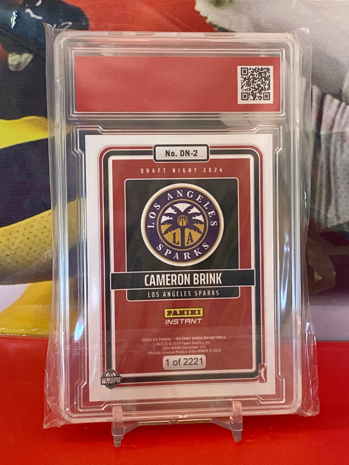 2024 Panini Instant WNBA  #DN-2 Cameron Brink Draft Night T.C.T. Graded Gem Mint 10