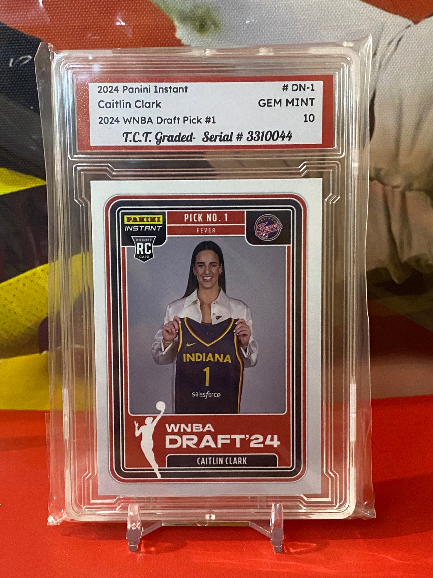 2024 Panini Instant Caitlin Clark WNBA Draft Night #DN-1 TCT Graded GEM MINT 10