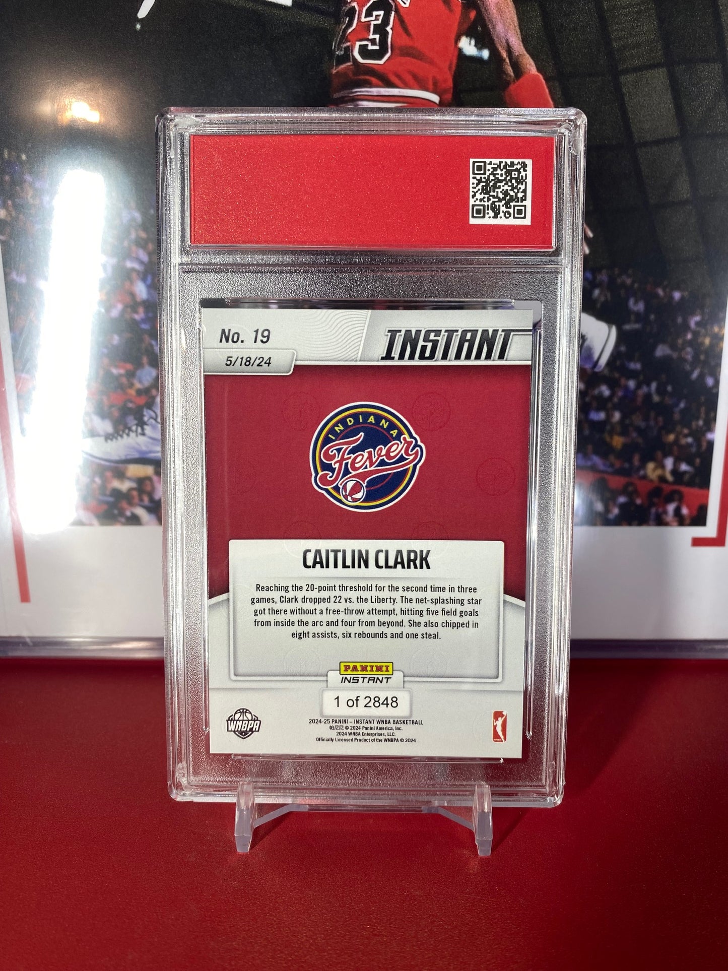 2024 Panini Instant #19 Caitlin Clark Rookie Card T.C.T. Graded GEM MINT 10