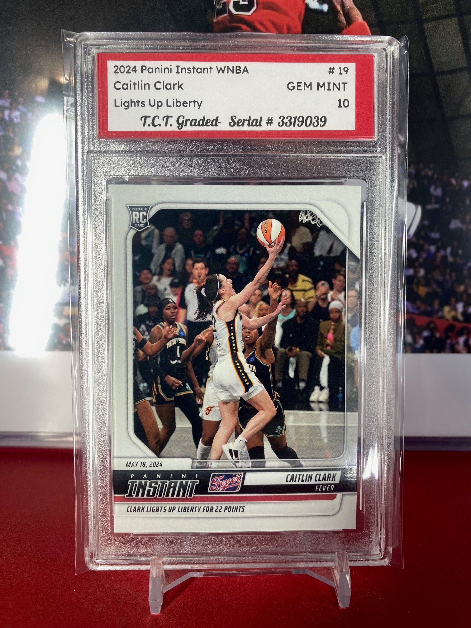 caitlin clark rookie card graded 2024 Panini Instant #19 T.C.T. GEM MI – TradingCardTraders 145 Variety Pack Option::Giovanni (Unsearched) Hiita the Fire Charmer Set_The First Chapter